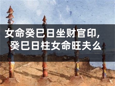 女命癸巳日坐财官印,癸巳日柱女命旺夫么