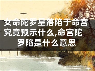 女命陀罗星落陷于命宫究竟预示什么,命宫陀罗陷是什么意思