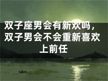 双子座男会有新欢吗，双子男会不会重新喜欢上前任