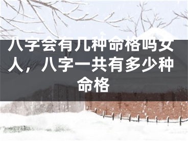 八字会有几种命格吗女人，八字一共有多少种命格
