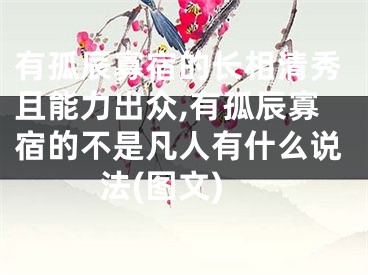 有孤辰寡宿的长相清秀且能力出众,有孤辰寡宿的不是凡人有什么说法(图文)