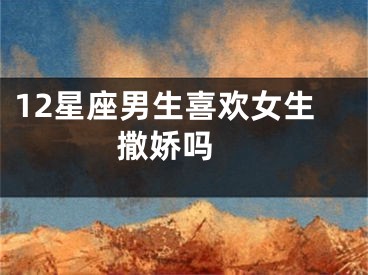 12星座男生喜欢女生撒娇吗 