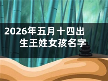 2026年五月十四出生王姓女孩名字