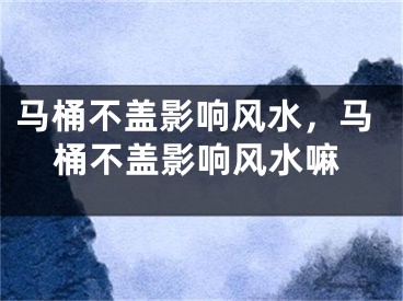马桶不盖影响风水，马桶不盖影响风水嘛