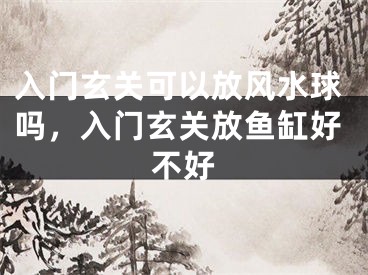 入门玄关可以放风水球吗，入门玄关放鱼缸好不好