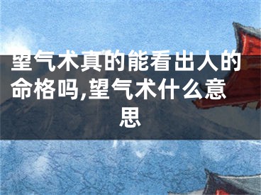 望气术真的能看出人的命格吗,望气术什么意思