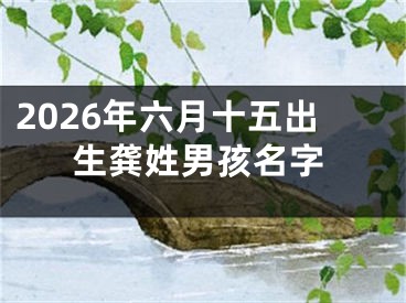 2026年六月十五出生龚姓男孩名字