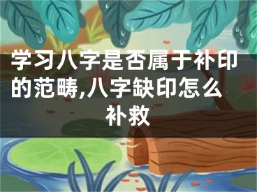 学习八字是否属于补印的范畴,八字缺印怎么补救