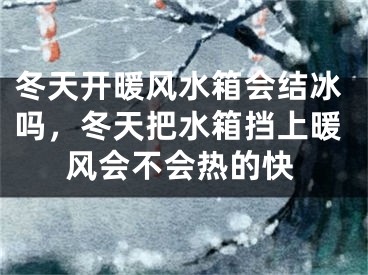 冬天开暖风水箱会结冰吗,冬天把水箱挡上暖风会不会热的快