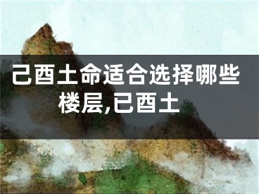己酉土命适合选择哪些楼层,已酉土