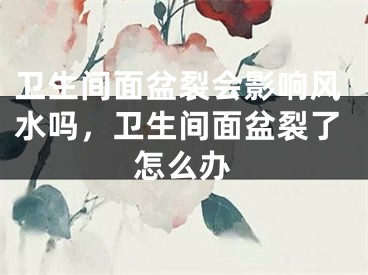 卫生间面盆裂会影响风水吗，卫生间面盆裂了怎么办