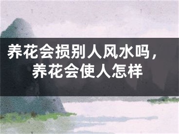 养花会损别人风水吗，养花会使人怎样