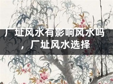 厂址风水有影响风水吗，厂址风水选择