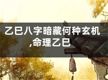 乙巳八字暗藏何种玄机,命理乙巳