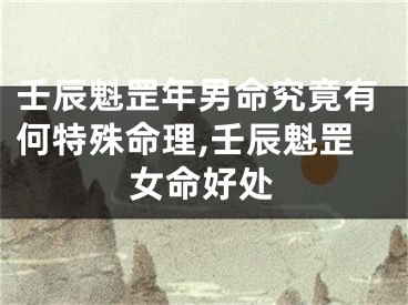 壬辰魁罡年男命究竟有何特殊命理,壬辰魁罡女命好处