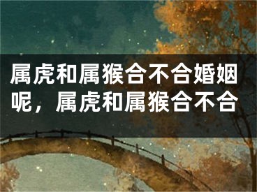 属虎和属猴合不合婚姻呢，属虎和属猴合不合