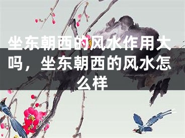 坐东朝西的风水作用大吗,坐东朝西的风水怎么样