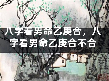 八字看男命乙庚合,八字看男命乙庚合不合