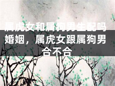 属虎女和属狗男生配吗婚姻，属虎女跟属狗男合不合