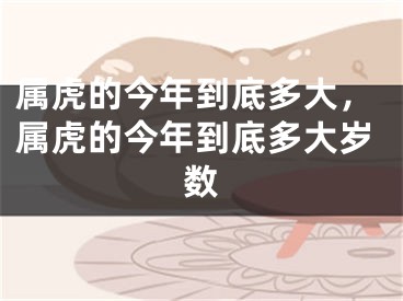 属虎的今年到底多大,属虎的今年到底多大岁数