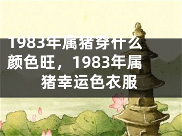 1983年属猪穿什么颜色旺，1983年属猪幸运色衣服