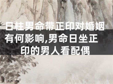 日柱男命带正印对婚姻有何影响,男命日坐正印的男人看配偶