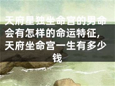 天府星独坐命宫的男命会有怎样的命运特征,天府坐命宫一生有多少钱