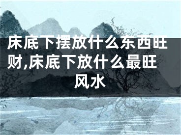 床底下摆放什么东西旺财,床底下放什么最旺风水