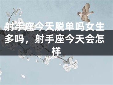 射手座今天脱单吗女生多吗,射手座今天会怎样
