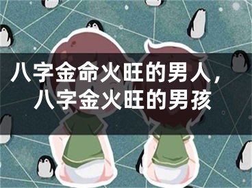 八字金命火旺的男人，八字金火旺的男孩