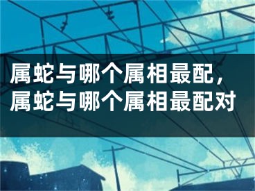 属蛇与哪个属相最配，属蛇与哪个属相最配对