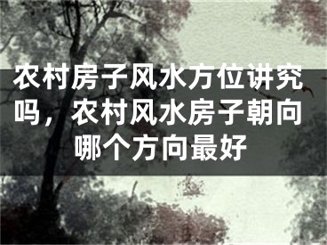 农村房子风水方位讲究吗，农村风水房子朝向哪个方向最好