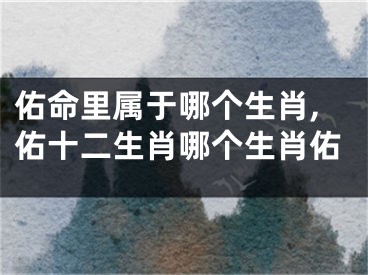 佑命里属于哪个生肖,佑十二生肖哪个生肖佑