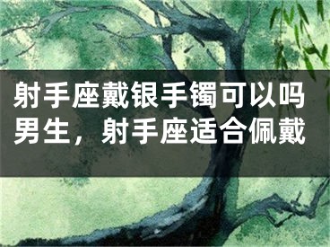 射手座戴银手镯可以吗男生,射手座适合佩戴
