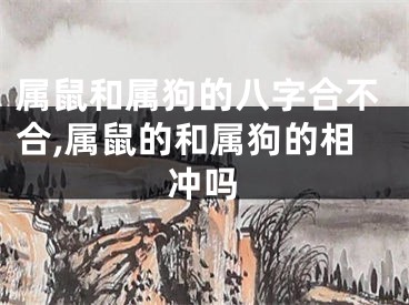 属鼠和属狗的八字合不合,属鼠的和属狗的相冲吗