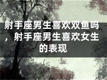射手座男生喜欢双鱼吗，射手座男生喜欢女生的表现