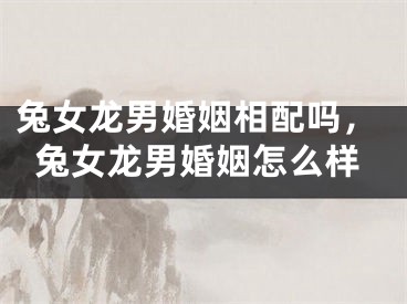 兔女龙男婚姻相配吗，兔女龙男婚姻怎么样
