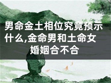 男命金土相位究竟预示什么,金命男和土命女婚姻合不合