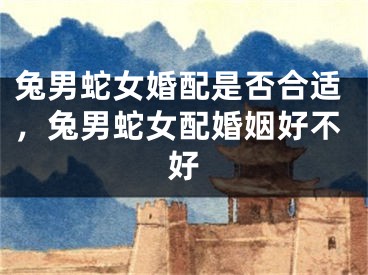 兔男蛇女婚配是否合适，兔男蛇女配婚姻好不好