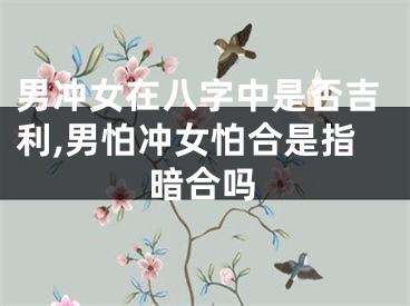 男冲女在八字中是否吉利,男怕冲女怕合是指暗合吗