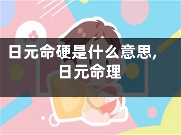 日元命硬是什么意思,日元命理