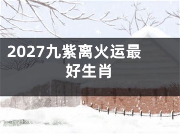 2027九紫离火运最好生肖