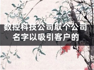 数控科技公司取个公司名字以吸引客户的