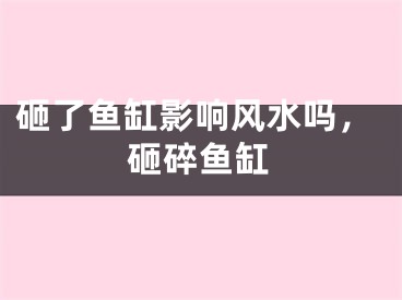 砸了鱼缸影响风水吗，砸碎鱼缸