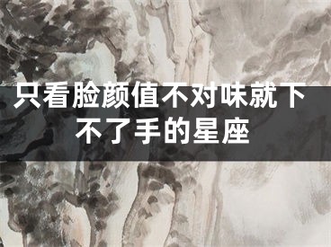 只看脸颜值不对味就下不了手的星座