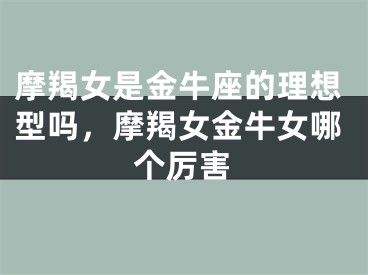 摩羯女是金牛座的理想型吗，摩羯女金牛女哪个厉害