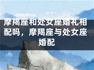 摩羯座和处女座婚礼相配吗,摩羯座与处女座婚配
