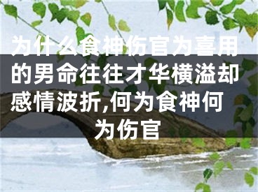 为什么食神伤官为喜用的男命往往才华横溢却感情波折,何为食神何为伤官