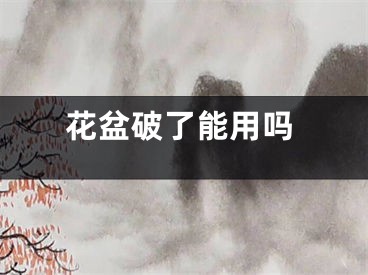 花盆破了能用吗