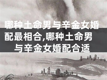 哪种土命男与辛金女婚配最相合,哪种土命男与辛金女婚配合适